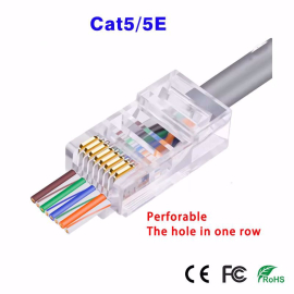Perforirani RJ45 konektor za Cat5/5E, CRJ-P5